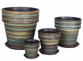 Terracotta 5601-308  Silky Green,unique decorative planter