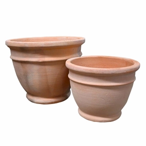 Terracotta Double Rim Egg - Traditional,terracotta plant pot