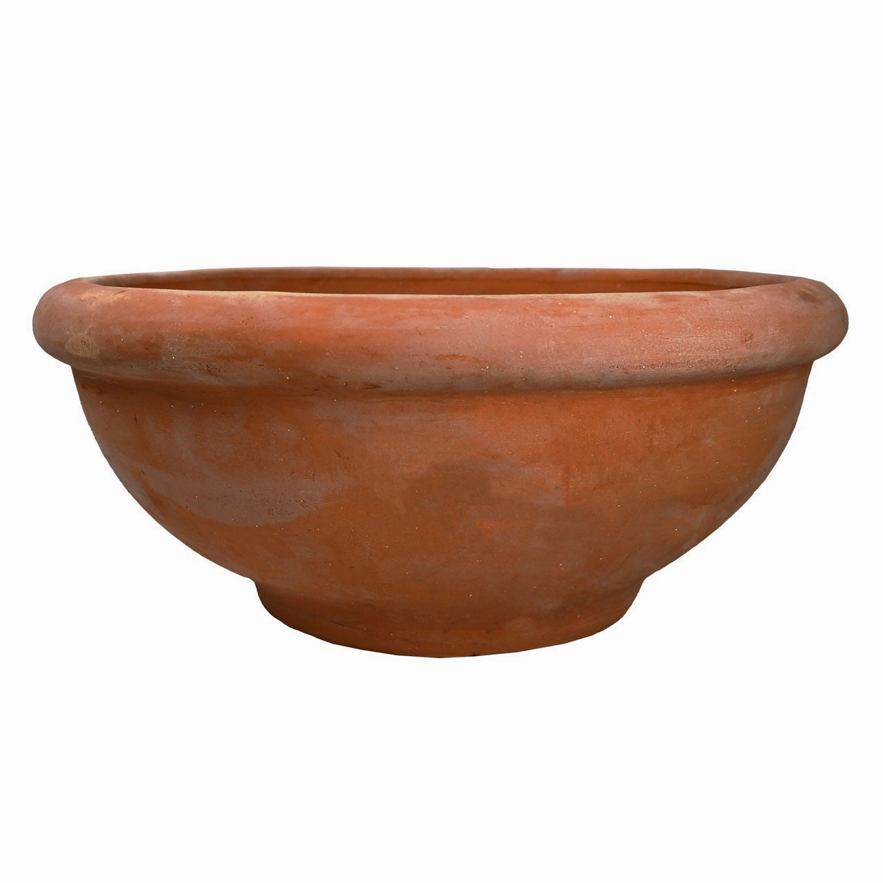 Terracotta Rimmed Bowl - Traditional,terracotta plant pot