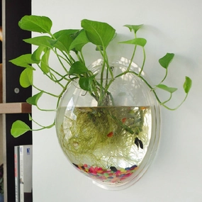 Terrarium Ball Globe Shape,hand-painted ceramic vase