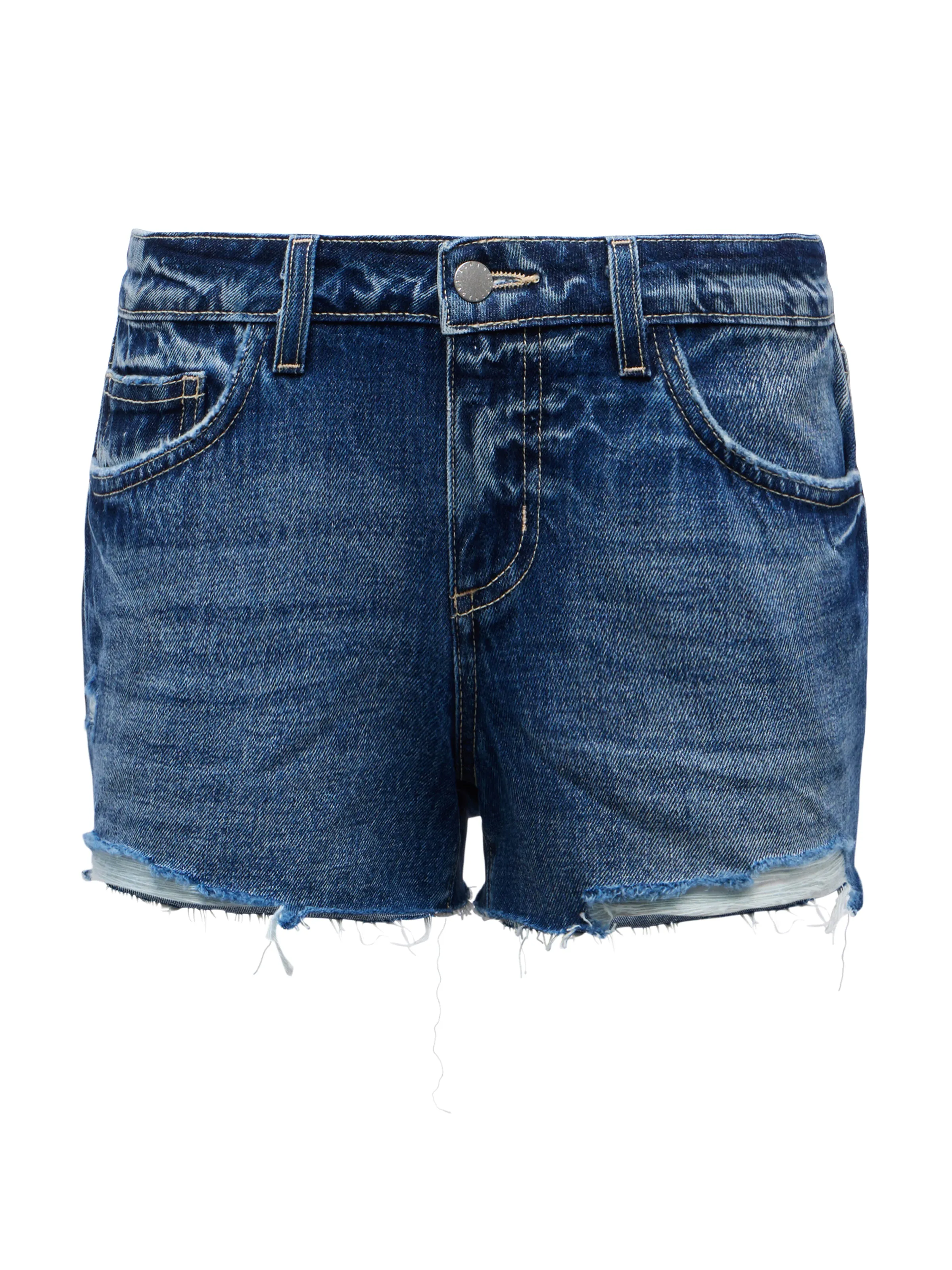 Teya Denim Shorts mit niedriger Taille
