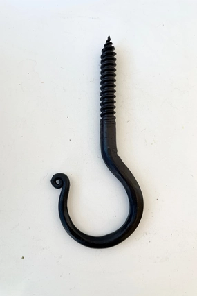 Threaded Blacksmith's Hook,potted plant decor