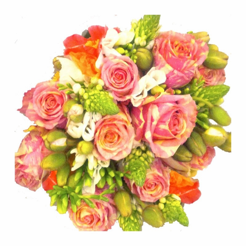 Topaz,realistic flower bouquet 