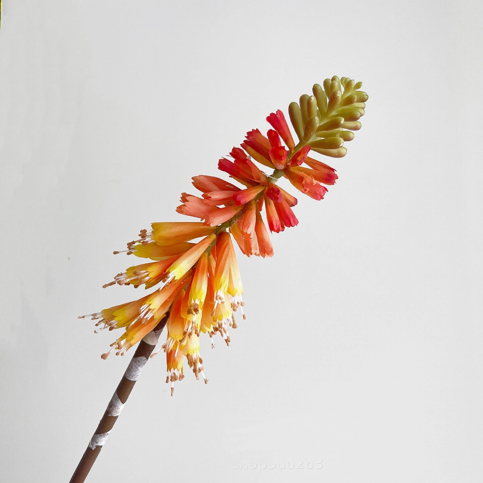 Touch lily Artificial Silk Flower Orange TORCHLILY001,dried artificial flower