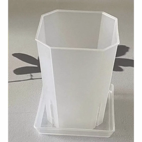 Translucent Square Saucers,outdoor garden pot