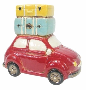Travelling Beetle with Suitcases Planter,terracotta plant pot