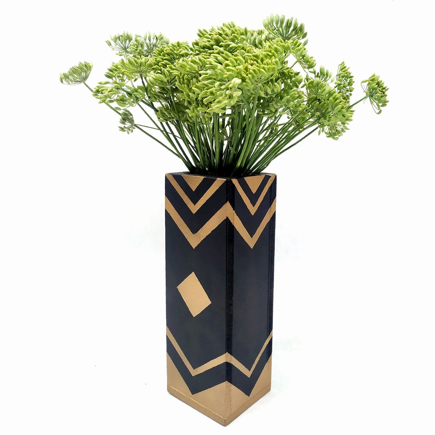 Tribal Print Magnetic Hydroponic Plant Holder,classic ceramic flowerpot