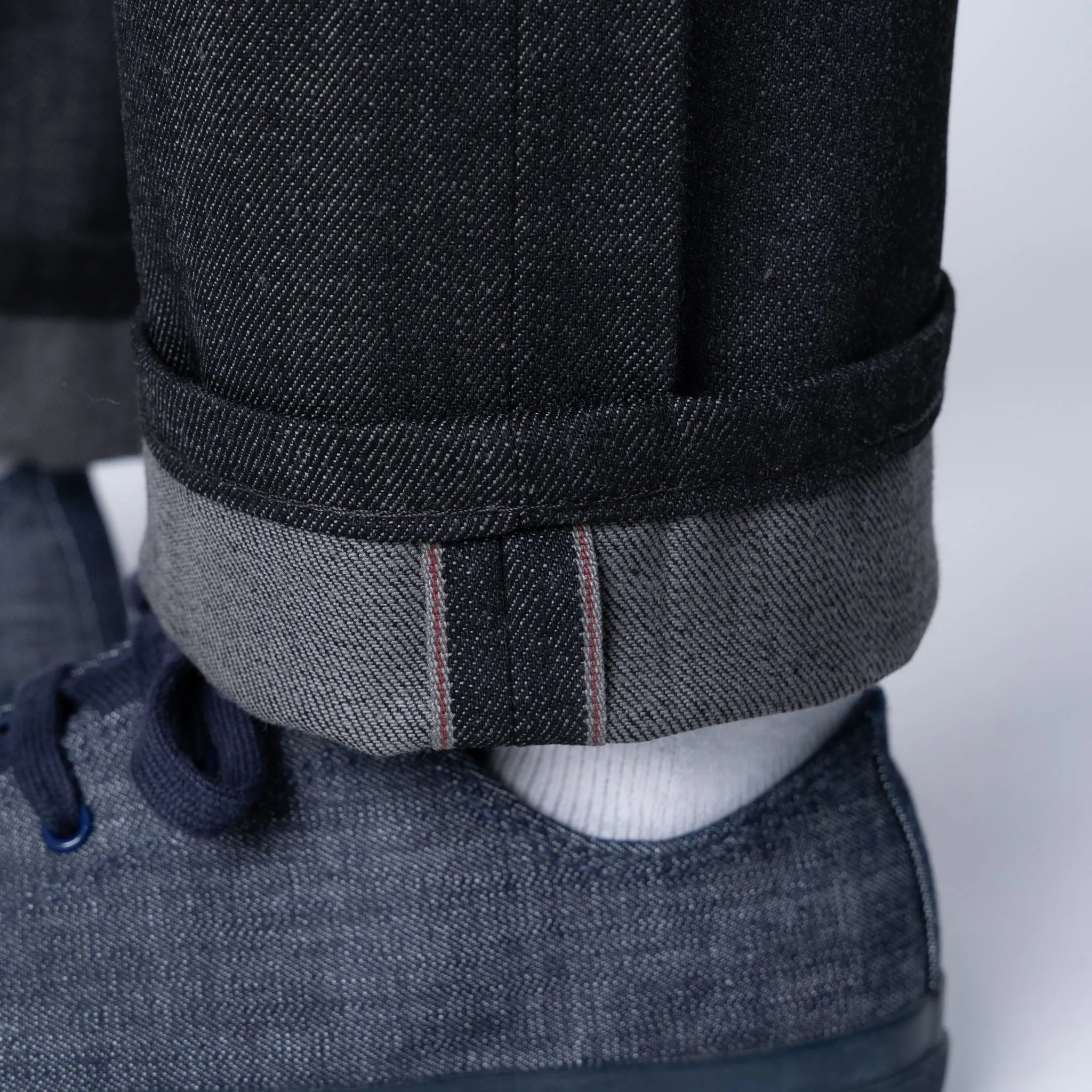 True Guy - Schwarz x Grau Stretch-Selvedge