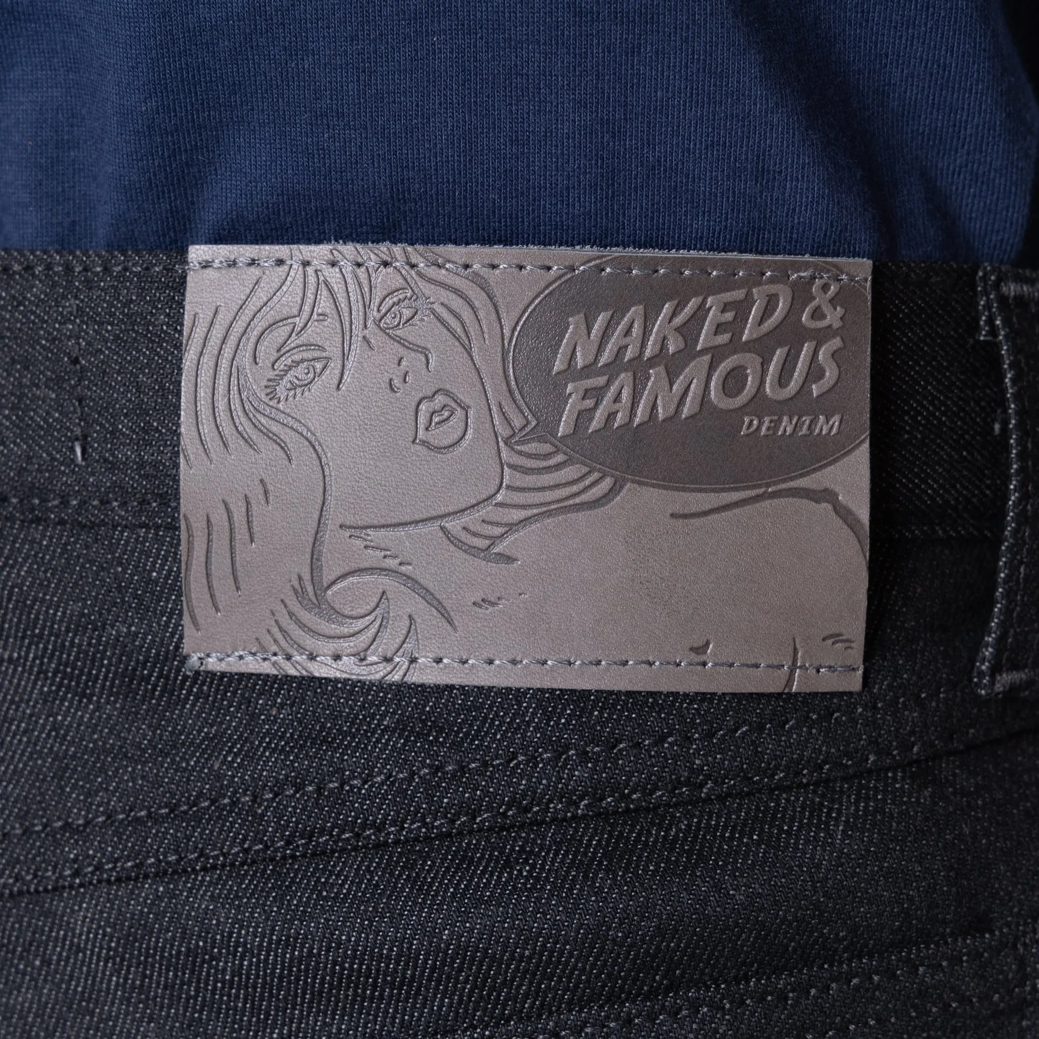 True Guy - Schwarz x Grau Stretch-Selvedge