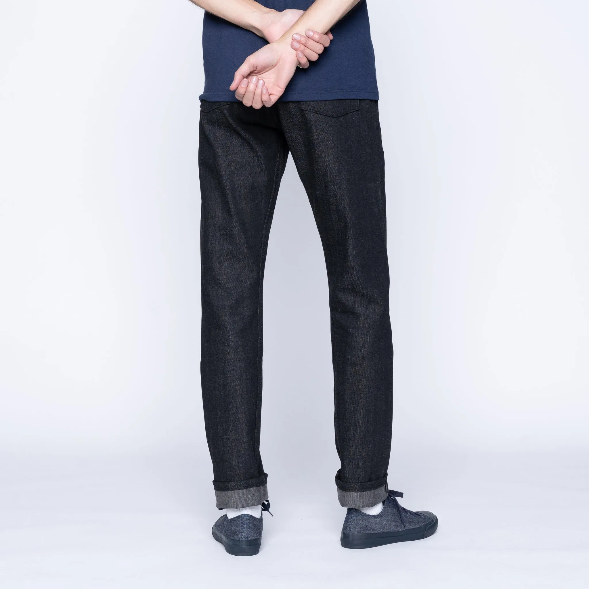 True Guy - Schwarz x Grau Stretch-Selvedge