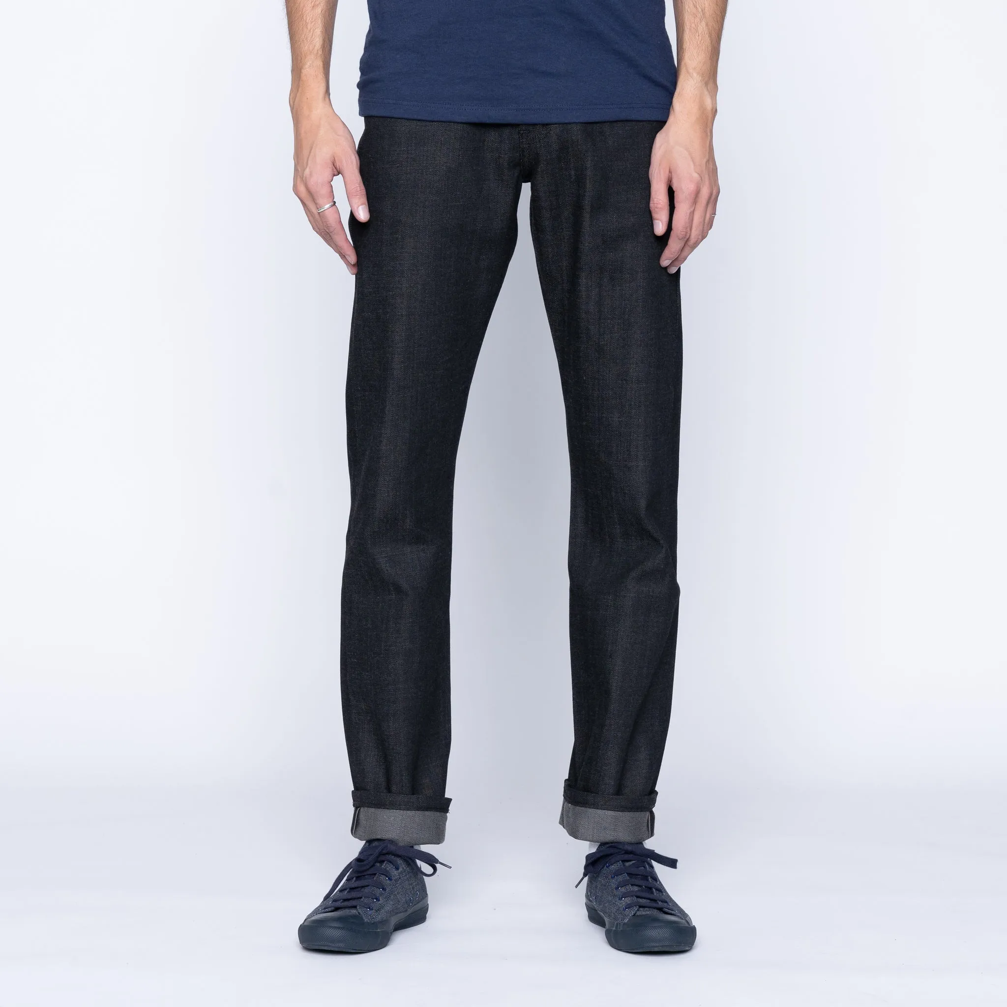 True Guy - Schwarz x Grau Stretch-Selvedge
