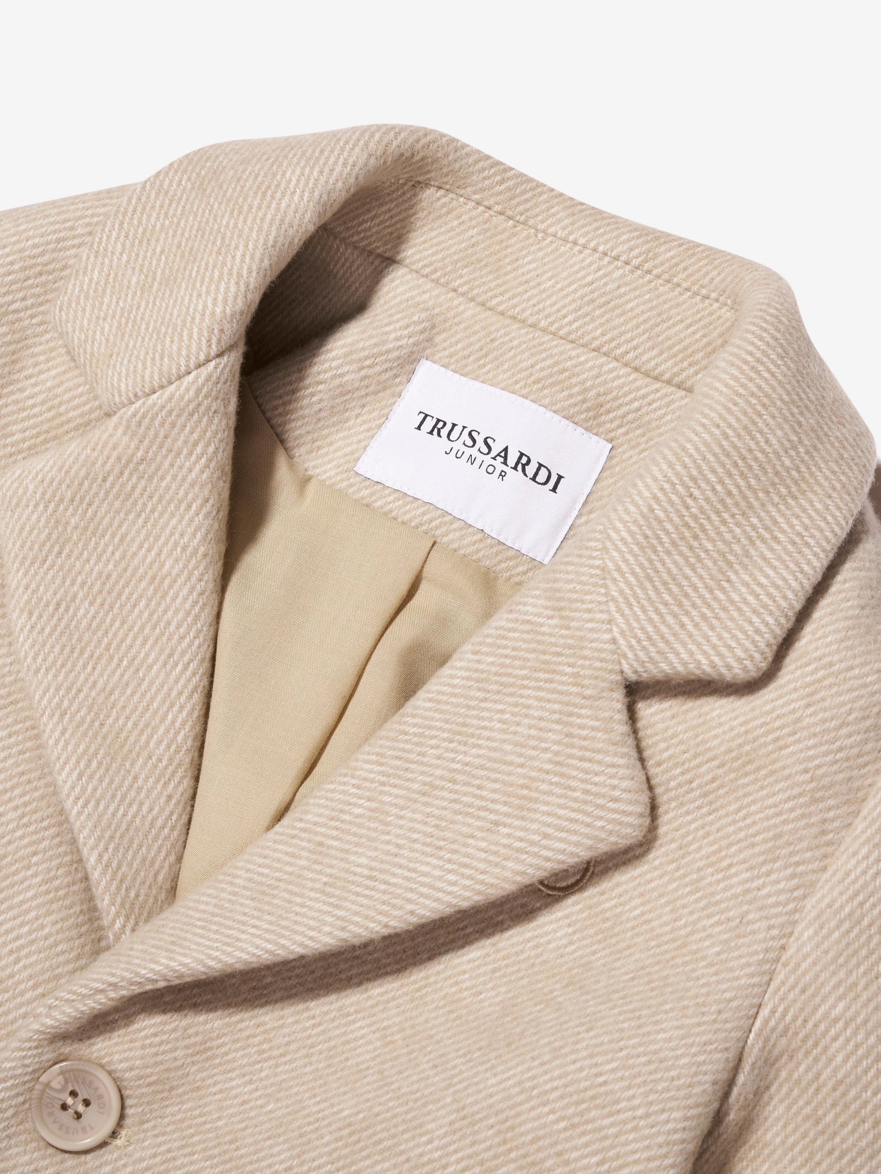 Trussardi Boys Imaril Langer Mantel in Beige
