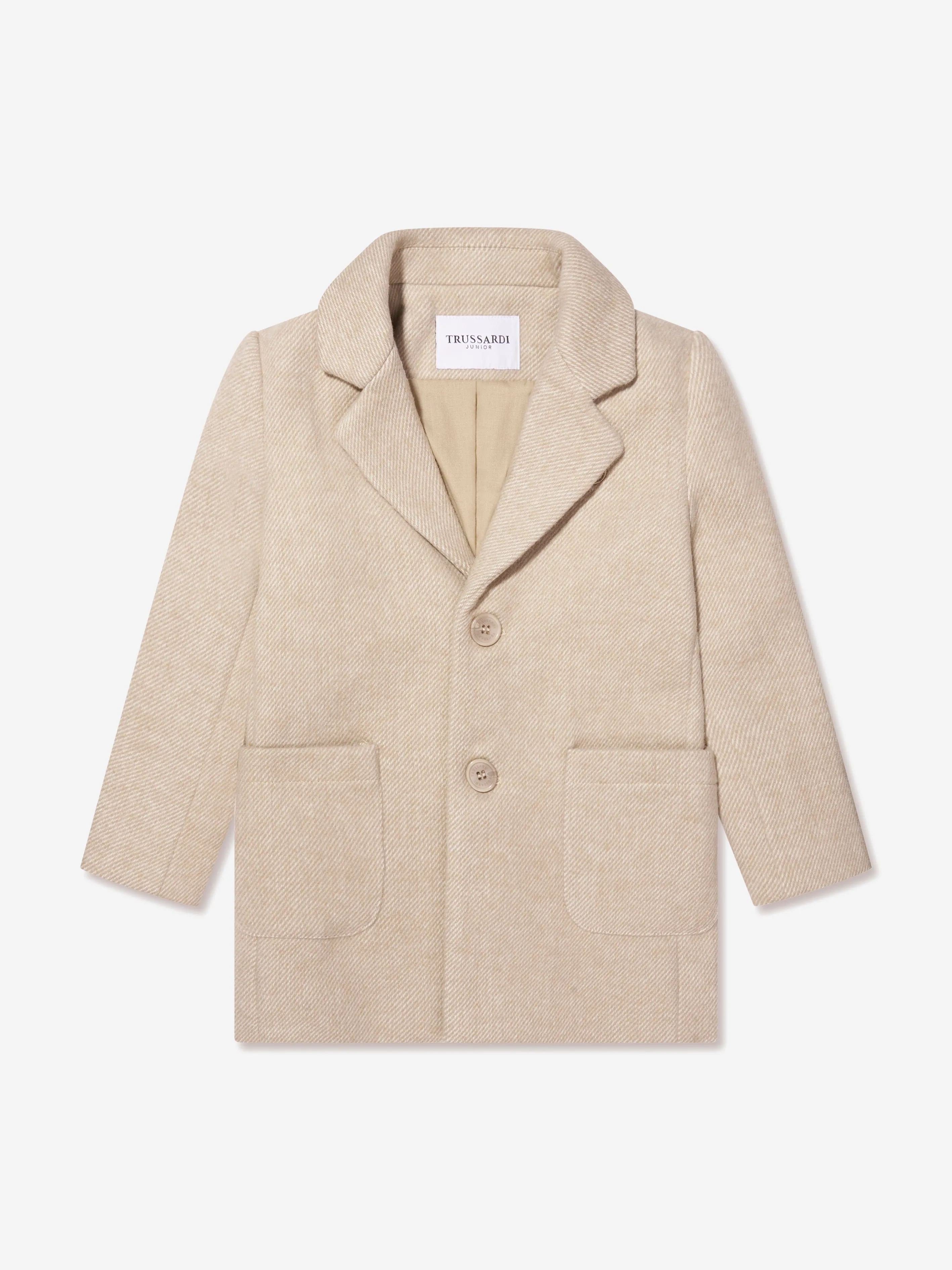 Trussardi Boys Imaril Langer Mantel in Beige