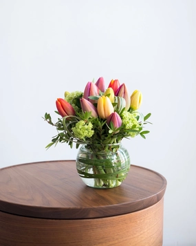 Tulip Blossom Vase Arrangement,funeral flower decor