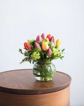 Tulip Blossom Vase Arrangement,dried artificial flower