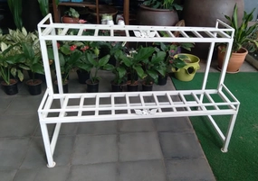 Two Steps White  Iron Stand,garden field mower