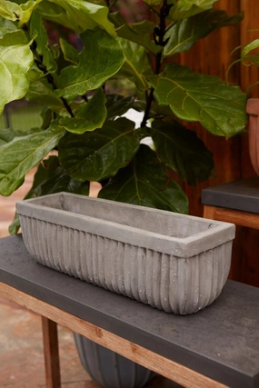 Tyndall Planter Small Gray,indoor flower container