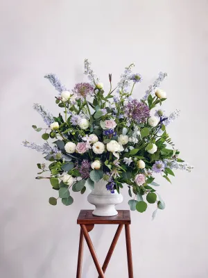 UA-2 Garden Style Urn Arrangement,realistic flower bouquet 