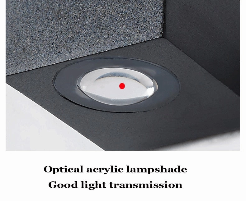 UFO Black Box Waterproof Wall Lamp