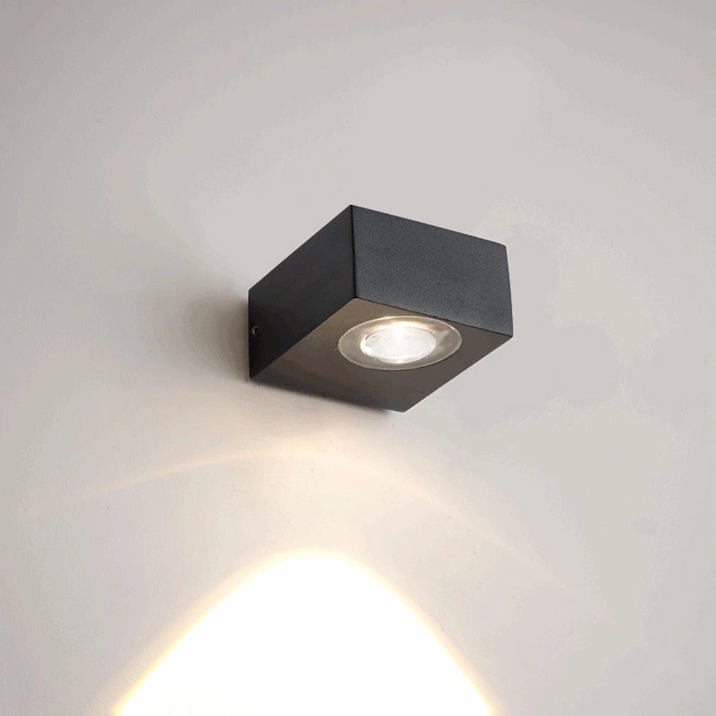 UFO Black Box Waterproof Wall Lamp