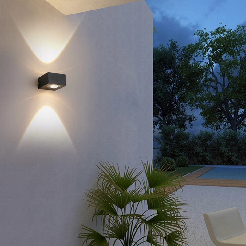 UFO Black Box Waterproof Wall Lamp