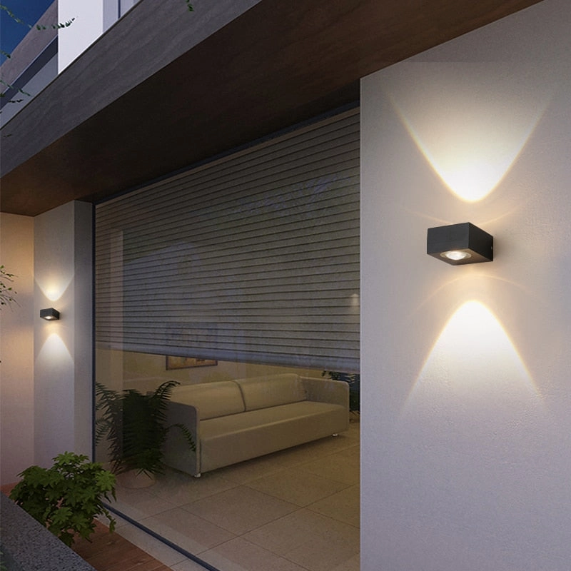 UFO Black Box Waterproof Wall Lamp