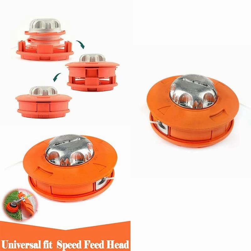 Universal Twister Bump Feed Line Trimmer Head For Brush Cutter, Lawn Mover
