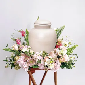 VA-10 Flower Base for Cremation Urn,realistic flower bouquet 
