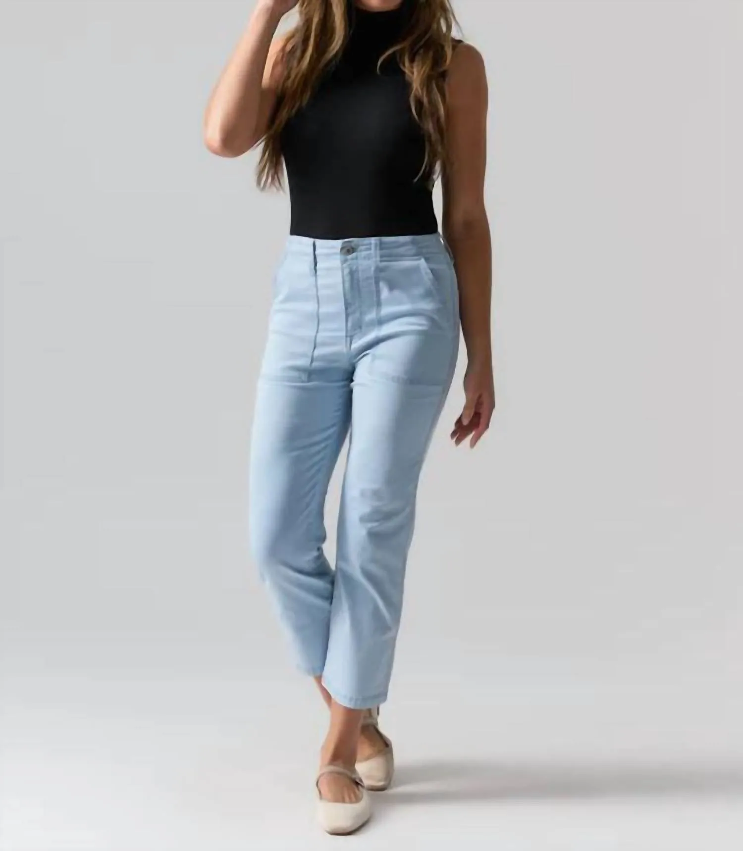 Urlaubs-Crop-Hose in Ultra Blass
