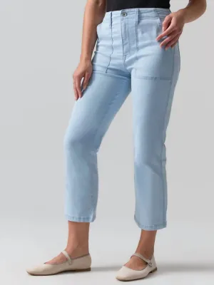 Urlaubs-Crop-Hose in Ultra Blass