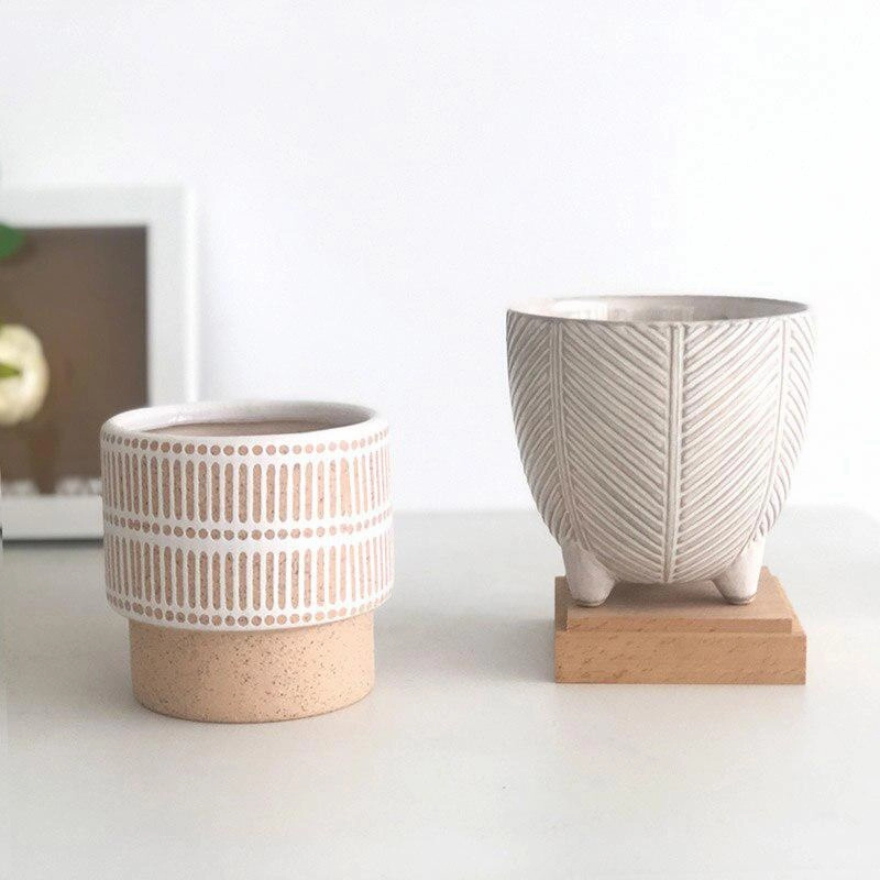 Vacation Island Ceramic Planters,planting accessories kit