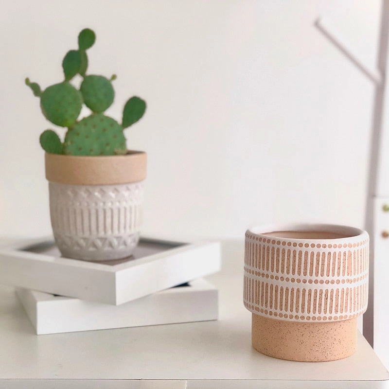 Vacation Island Ceramic Planters