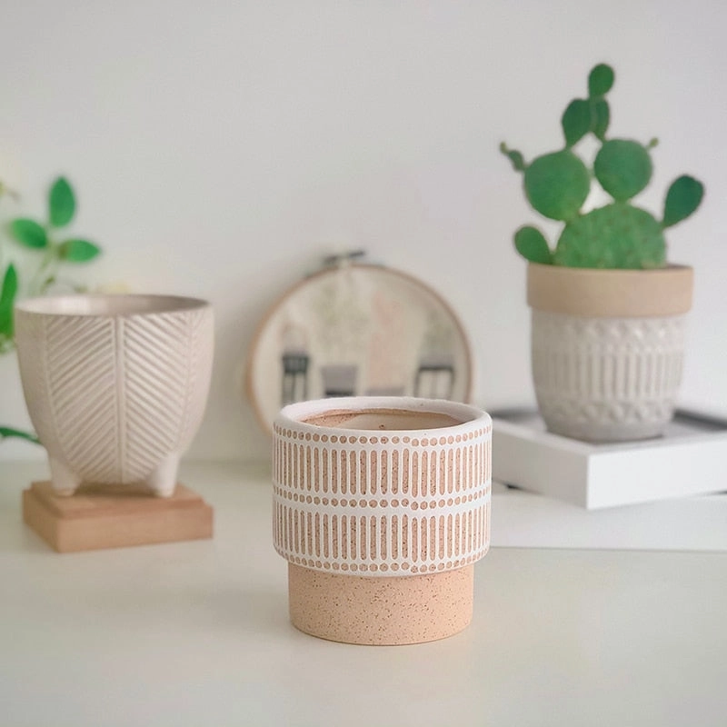 Vacation Island Ceramic Planters