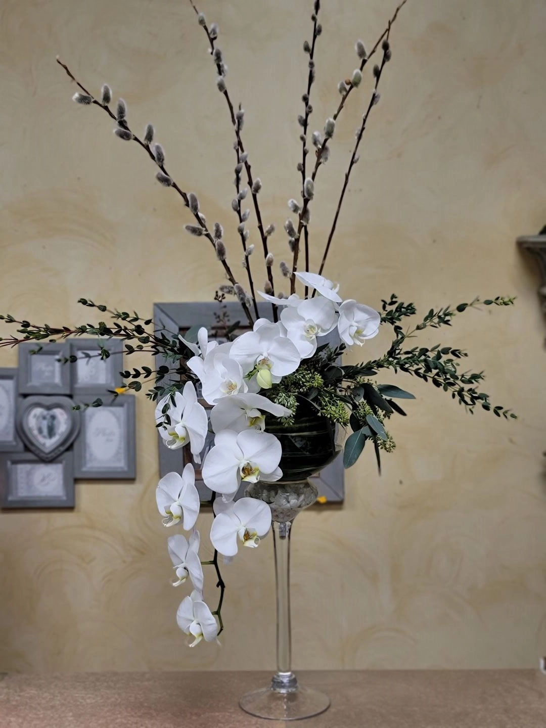 Vase arrangement No.18,artificial flower arrangement
