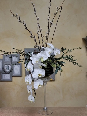 Vase arrangement No.18,artificial flower arrangement