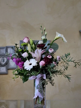 Vase arrangement No.5 (Photo shown is Medium size. Small $80, Medium $100, Large $120 Extravagant $140 CAD),artificial flower arrangement