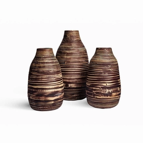 Vench Vase set of 3,hand-painted ceramic vase