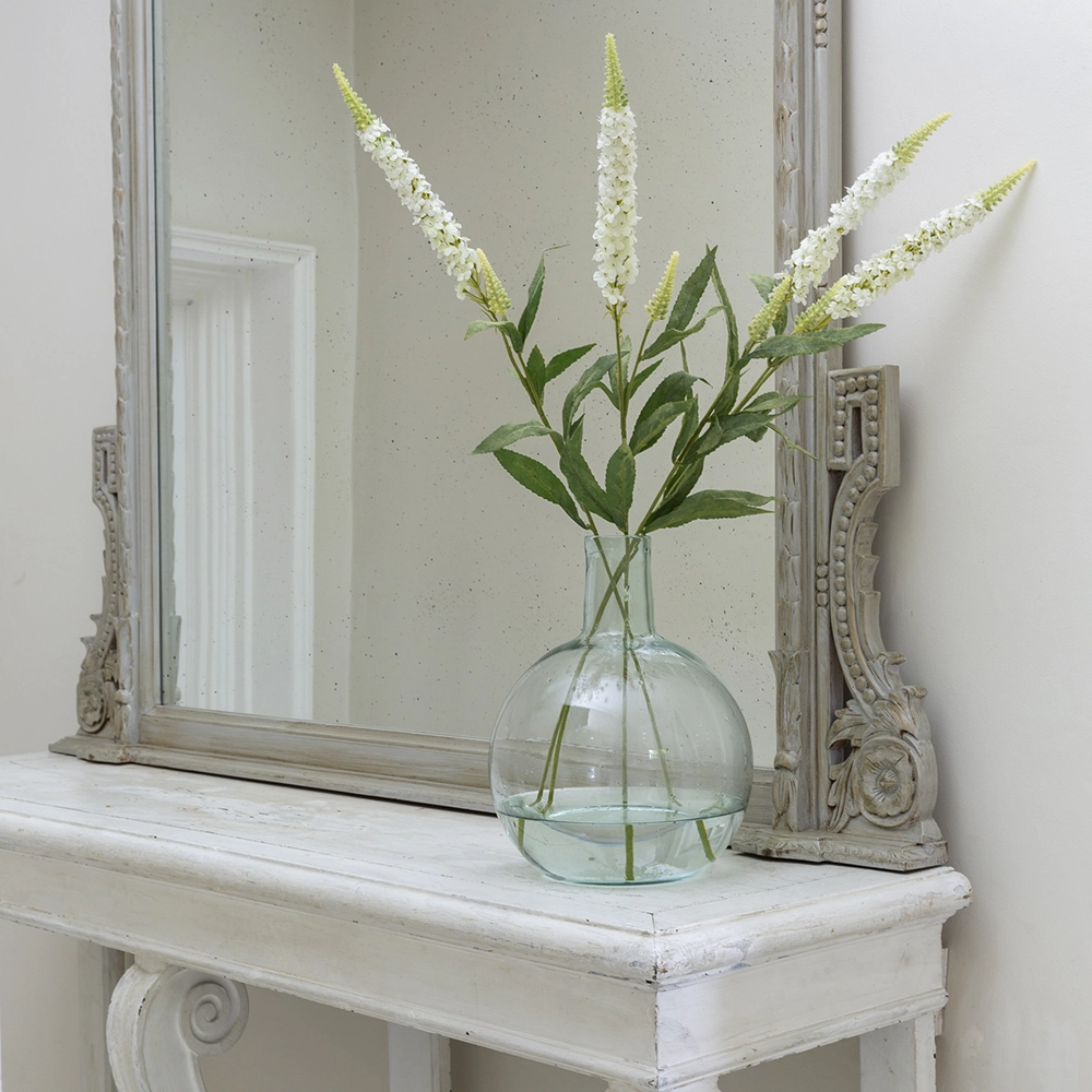 Veronica Spray White 74cm,dried artificial flower