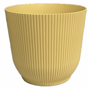 Vertical Stripe Cover Pot - Mustard Yellow,terracotta plant pot