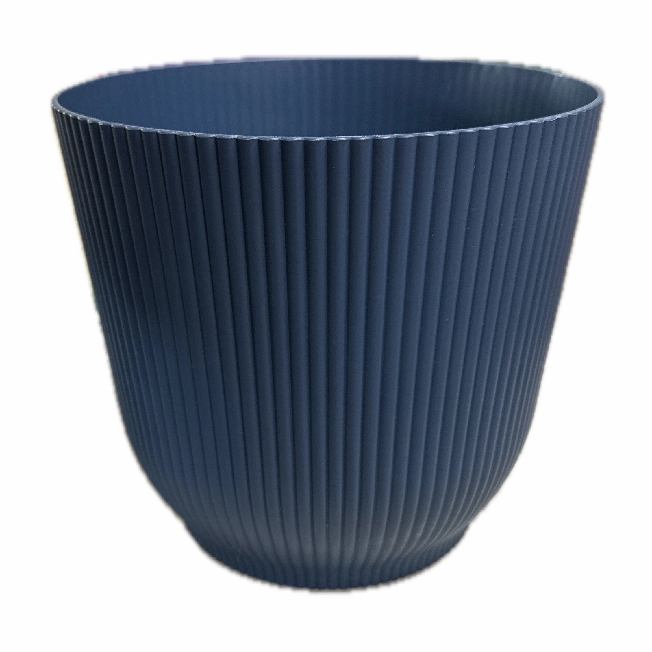 Vertical Stripe Cover Pot - Steel Blue,terracotta plant pot