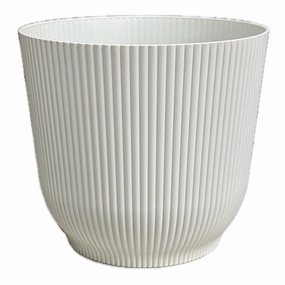 Vertical Stripe Cover Pot - White Grey,terracotta plant pot