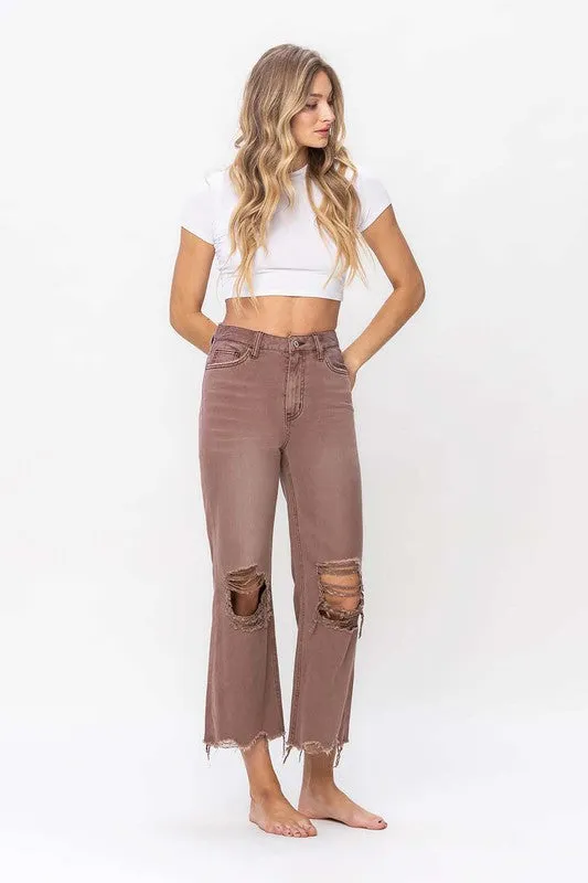 Vervet 90er Vintage Crop Flare Jeans