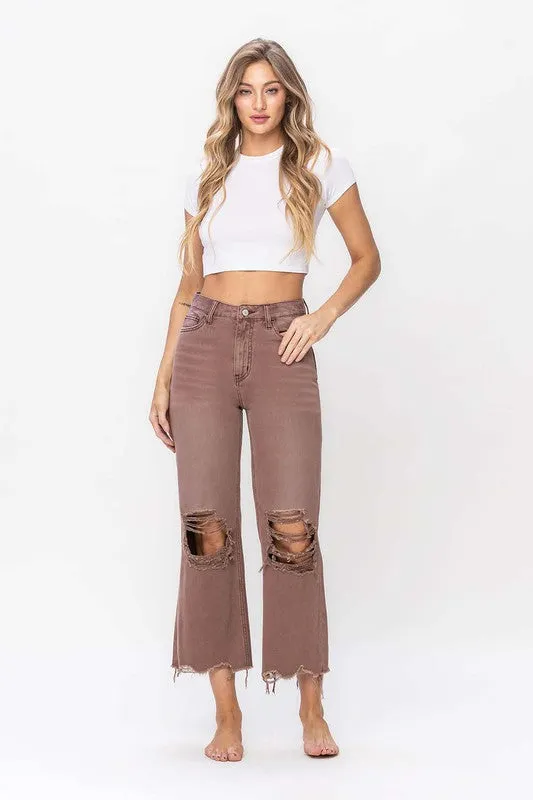 Vervet 90er Vintage Crop Flare Jeans