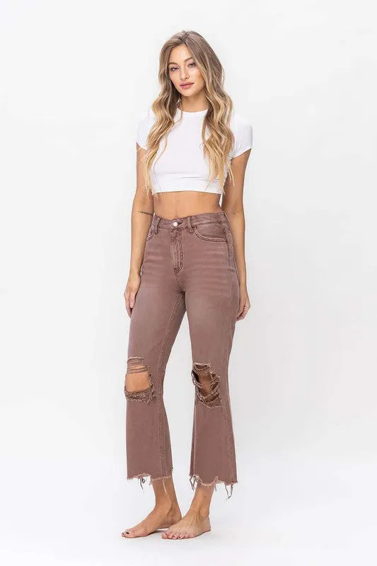 Vervet 90er Vintage Crop Flare Jeans