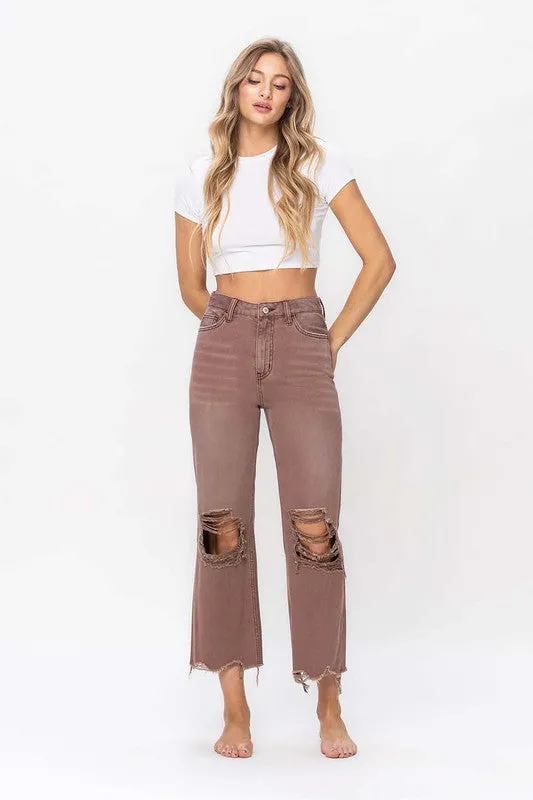 Vervet 90er Vintage Crop Flare Jeans