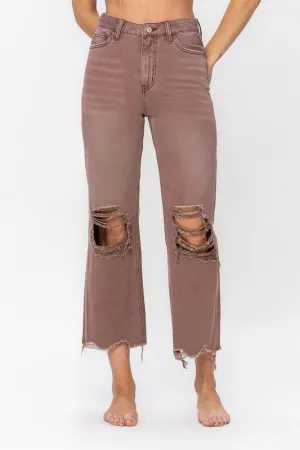 Vervet 90er Vintage Crop Flare Jeans