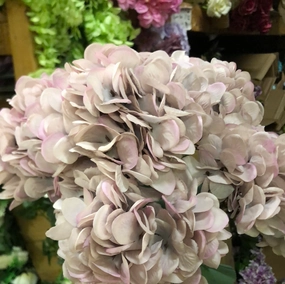 Vintage mauve/lilac Hydrangea Bunch new artificial flower bouquet  