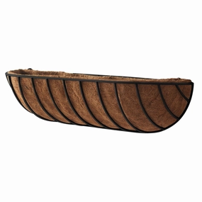 Wall Manger - Black,terracotta plant pot