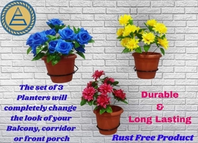 Wall Mounting Planter Stand (Black),plant shelf accessories