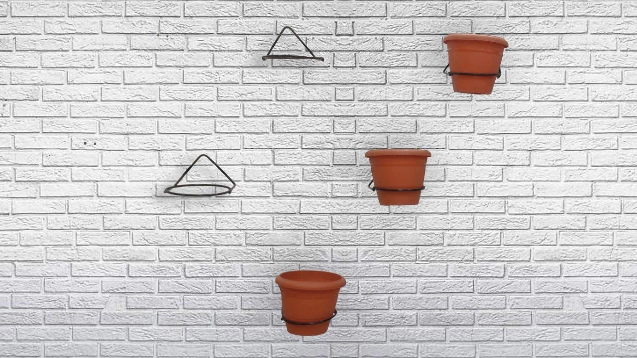 Wall Mounting Planter Stand (Black)
